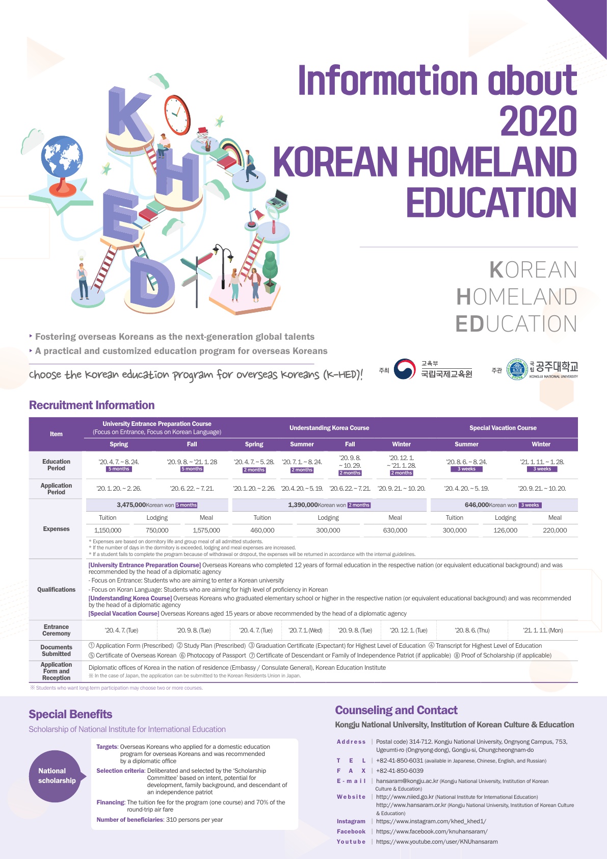 (영어)2020 재외동포 국내교육과정 포스터_1.jpg