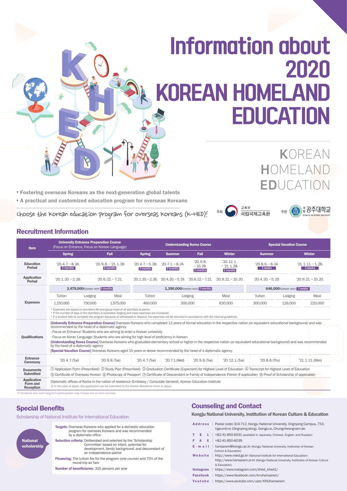 (영어)2020 재외동포 국내교육과정 포스터_1.jpg